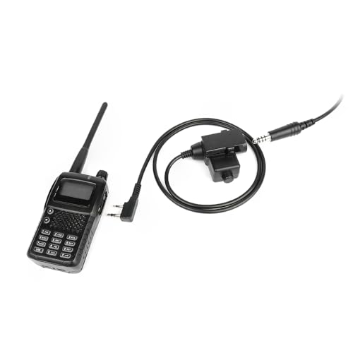 U94 2-Pin PTT Tactical Adapter for Kenwood/BaoFeng UV-5R Radios | 7.1mm TP-120 Military Connector