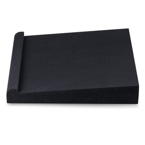 Studio Monitor Isolation Pads, 2Pcs Acoustic Foam Panels for Monitors Speaker, Acoustic Isolation Pads High Density Acoustic Foam Fits Most Speaker Stands