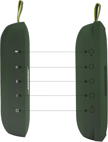 co2CREA Soft Silicone Case for Bose SoundLink Flex Bluetooth Speaker, Green | Adjustable Shoulder Strap, Crossbody Carrying, Aluminum Carabiner, Lightweight - color: Cypress Green Case