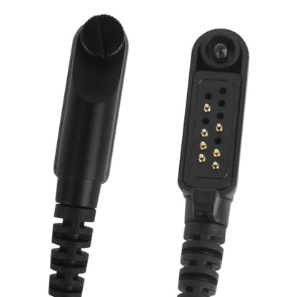 C Swivel Earpiece with PTT Mic Over Ear Earhooked Walkie Talkie Headset Compatible for Hyt hytera hp682 HP602 PD602 PD602i PD662 PD662i PD682i(Black,Wired)