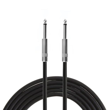 2 Pack 1/4" TS to TS Speaker Cable 15 Feet 12AWG 2 Conductor Heavy Duty - size: 30 ft(2 Pack)