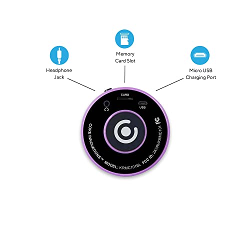Wireless Bluetooth Karaoke Microphone with Built-in Speakers + HD Recording, Portable Handheld Mic | Lilac - style: Lilac