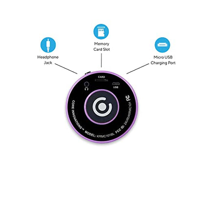 Wireless Bluetooth Karaoke Microphone with Built-in Speakers + HD Recording, Portable Handheld Mic | Lilac - style: Lilac