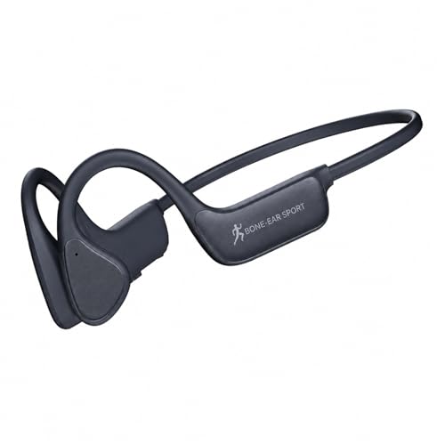 Bone Conduction Headphones, Bluetooth 5.4 Open-Ear Sports Headphones | Wireless with Mic, 12H Playtime, IPX6 Sweatproof, Secure Fit for Running, Cycling and Workouts (Black) - color: Black