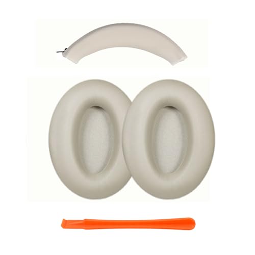 Earpads+Headband Covers for Sony Wh-1000XM3 Replacement Kit,Protein Leather Ear Pads Cushions and Silicone Zipper Headband for WH-1000XM3 Accessories(Champagne Gold) - color: Champagne Gold