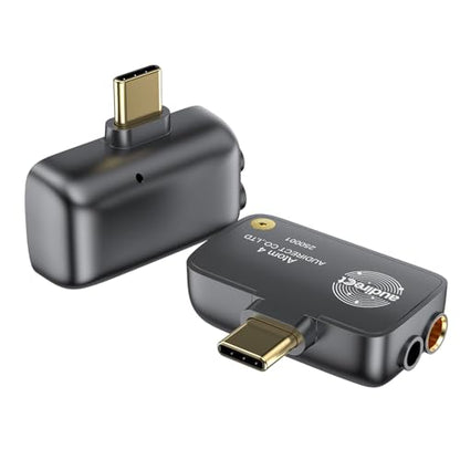 S.M.S.L Audirect ATOM4 Portable Audio Decoder Headphone Amplifier 3.5mm Single Ended and 4.4mm Balanced Output High Fidelity Sound Quality Lightweight and Portable (USB-C Interface) (Gray)
