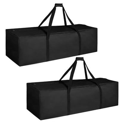 COOLBEBE 2 Pack 60" Sports Duffle Bag - 332L Extra Large Travel Luggage Bag | Upgrade Dual Zipper, 600D High-Density Fabric, Sturdy & Water Resistant Long Duffle Bag for Camping Moving, Black 60inch - size: 60" x 17" x 20" 2Pack