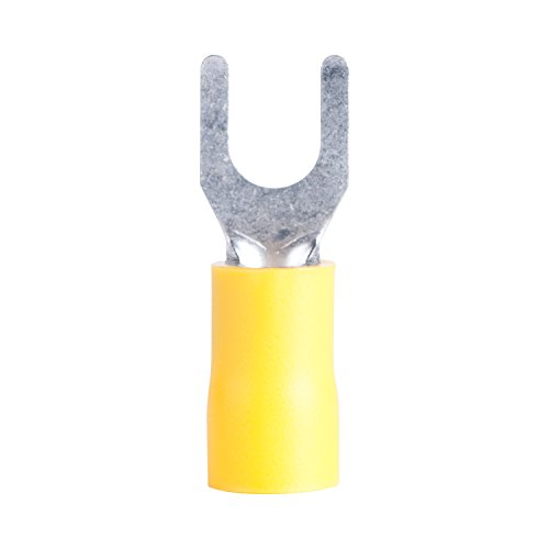 Gardner Bender 15-116 Terminal Spade, 10-8 Stud Sz, 15 Pack, Yellow (12-10 AWG), 5 Piece - color: Yellow (12-10 AWG), size: 15 Pack