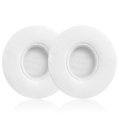 Replacement Ear Pads for Beats Solo 2 & Solo 3 Wireless On-Ear Headphones, Replacement EarPads Cushions Headphones Covers with Memory Noise Isolation Foam Softer Leather-White - color: White
