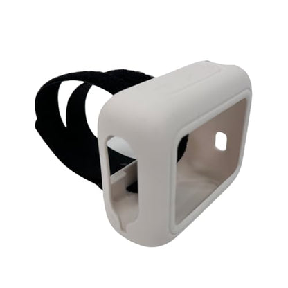 Silicone Carrying Case Replacement for JBL Go 4 Portable Bluetooth Speaker Silicone Case with Carabiner Protective Case Shockproof Travel Carrying Case (White) - color: White