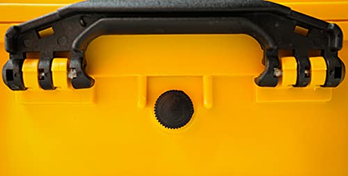 MEIJIA All Weather IP67 Waterproof Hard Camera Case,Hard Protective Case,Hard Case with Customizable Foam,Fit Use of Drones,Camera,Equipments,Pistols(Yellow,18.5 x14.06x6.93inches) - color: Yellow, size: 18.5 x14.06x6.93inches