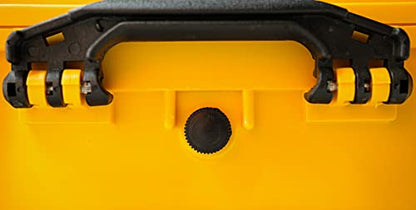 MEIJIA All Weather IP67 Waterproof Hard Camera Case,Hard Protective Case,Hard Case with Customizable Foam,Fit Use of Drones,Camera,Equipments,Pistols(Yellow,18.5 x14.06x6.93inches) - color: Yellow, size: 18.5 x14.06x6.93inches