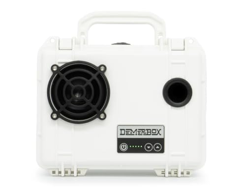 DemerBox: Waterproof, Portable, and Rugged Outdoor Bluetooth Speakers. Loud Sound + Deep Bass, 40+ hr Battery Life, Dry Box + USB Charging, Multi-Pairing Party Mode (Uyuni White, DB1) - color: Uyuni White