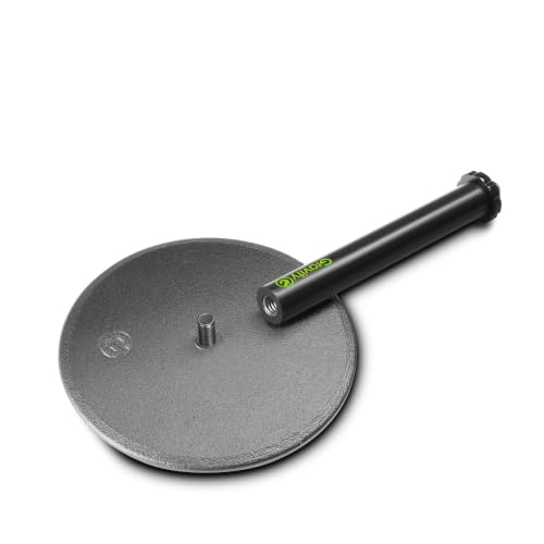 Gravity Microphone Stand MS T 01 B Tabletop Microphone Stand with Round Base for Desktop Recording and Podcasting, black