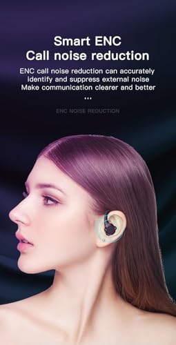 Wireless Earbuds with Earhooks Bluetooth Headphones Ear Buds,IPX6 Waterproof,Painless for Long Term Wearing,Single Battery Life 10H,LED Digital Display Headset with Earhooks for Sport Running Workout