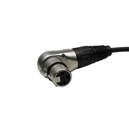 1.65FT Right Angle XLR Female to Straight XLR Male Audio Cable, Multi Angle Adjustbale XLR Female to Male Microphone Extension Cable for Audio Interface Amplifier Speaker and More