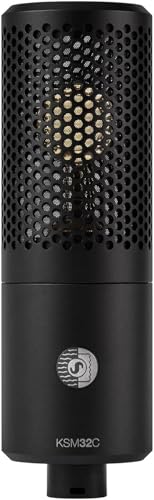 Shure KSM32C Stage Kit Cardioid Condenser Microphone - Precision ¾” Capsule, Low-Frequency Excellence, Ultra-Low Self-Noise, Off-Axis Rejection