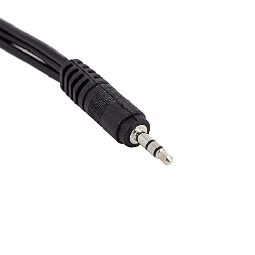 Ancable 3.5mm (1/8") TRS 1 Male to 3 Female 3-Way Stereo Splitter Audio Cable - color: Silver