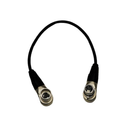 XLR Cable, 1.3 FT Male to Female - Balanced Double Right Angle XLR Plug Jack for Audio Interface, Mixer, Speaker, PA, Camera