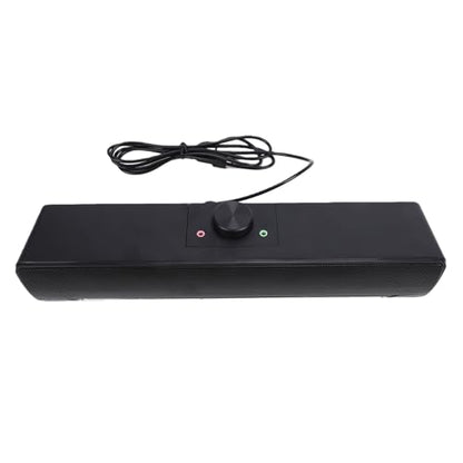 Diyeeni Computer Speakers, Wired USB Powered Bluetooth Computer Sound Bar with RGB & Volume Knob, HiFi Stereo Portable Gaming Sound Bar Speaker for Desktop Monitor