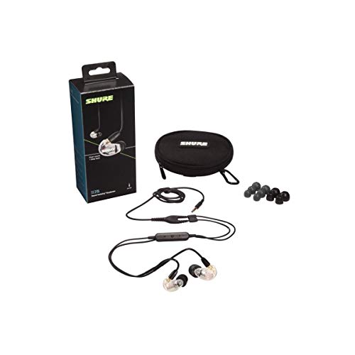 Shure SE215 Wired Sound Isolating Earbuds, Clear Sound, Single Driver, Secure in-Ear Fit, Detachable Cable, Durable Quality, Compatible with Apple & Android Devices - Clear - style: Gen 2
