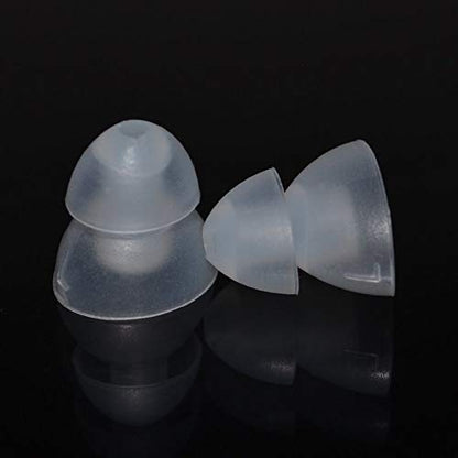 5 Pairs Multi Size Replacement Earbud Ear Tips Eartips for All Models of Klipsch Headphones (Dual Flange Shape Large) - size: Dual Flange Shape LARGE