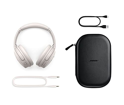 Bose QuietComfort 45 Noise Canceling Bluetooth Headphones (White Smoke) (Renewed) - color: White Smoke