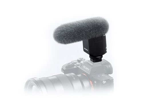 Sony ECM-B1M Compact Shotgun Microphone with Digital Audio Interface,Black - style: ‘w/ microphone’