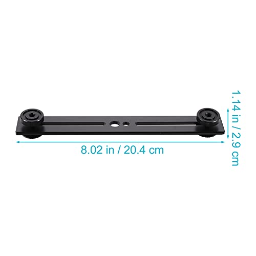 Totority 2pcs Microphone Adjustable Stand Boom Arm Low Profile Gaming Mic Stand Extension Rod