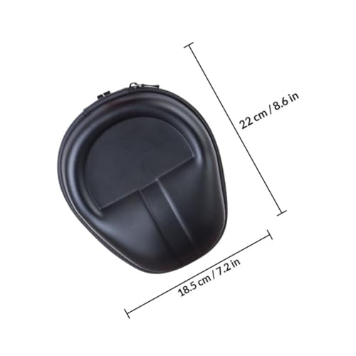 jojofuny Protective Headset Carrying Bag Large Eva Hard Shell Headphone Storage Case for Over-Ear Headphones Travel Organizer Pouch Black