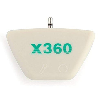 Headset Converter Adapter for Microsoft Xbox 360 (White) - color: White