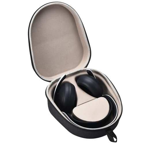YaoshanTuda Hard Case for PS5 Pulse Elite Headset, Travel Bag | EVA hard shell + soft lining protects from drops & scratches. Built-in cable storage. Lightweight with carry handle. - color: Black