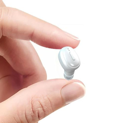 Single Bluetooth Wireless Earbud, Mini Invisible in-Ear Wireless Bluetooth Headphone 12 Hours Super Long Battery Life Suitable for Sports Work and Sleep - White - color: White