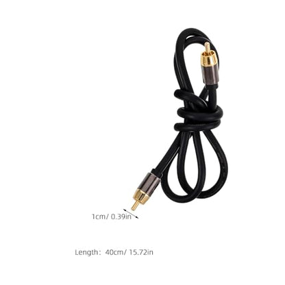 OSALADI Audio Cable Coaxial Digital Audio Cable Aluminum Alloy Shell 1 Meter and Amplifier Speaker Connection