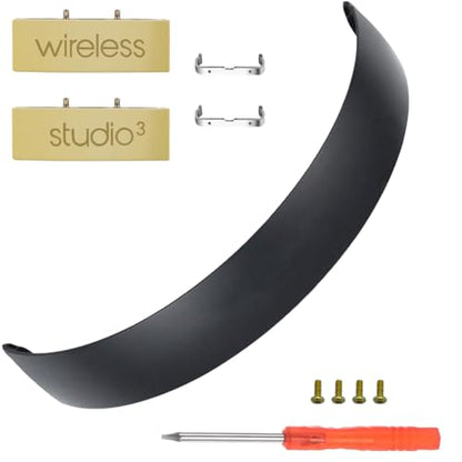 Beat Studio 3 Headband and Hinges Same as the OEM Arch Band + Hinge Repair Kit Compatible with Beats Studio3/A1914, Studio 2 Wired/Wireless (B0500/B0501), Studio Pro/A2924 Headphones (Shadow Gray) - color: Gray