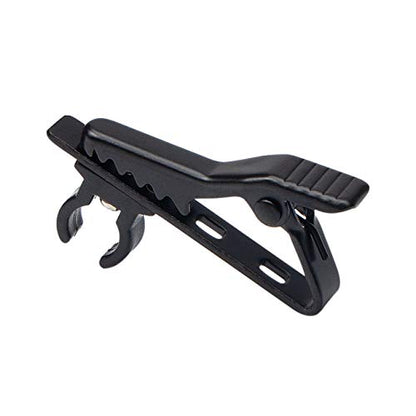 Lavalier Microphone Clip Lav Mic Clip Kit 18 PCS | 6 Metal Tie Clips, 6 Foam Windscreen Covers, 6 Plastic Wire Clips, Lapel Mic Replacement Accessories - size: 6 Pack