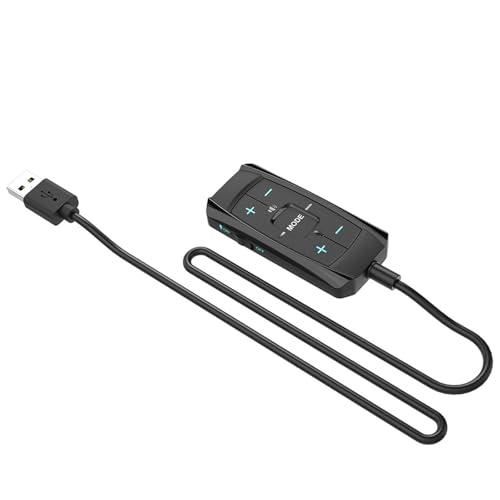 USB External Sound Card 7.1 Surround Auditory Adapter with Sound Control for PC Gaming Headsets Long Cable No Driver Required