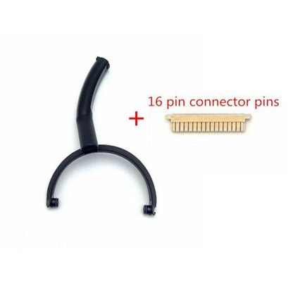 Headband Hanger Bracket Swivel Hinge and 16 Pin Connector Pins for Sony WH-1000XM5 WH-1000 XM5 Headphone Replacement Parts（Black-Left - color: black-Left