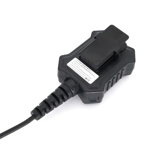Throat Mic Tactical Earpiece U94X PTT 2 Pin TK Jack 7.0mm Plug Push to Talk Headset for Baofeng UV5R BF-F8HP UV-17 BF888S Quansheng UV-K58 UV-K6 Walkie Talkie for Kenwood TYT