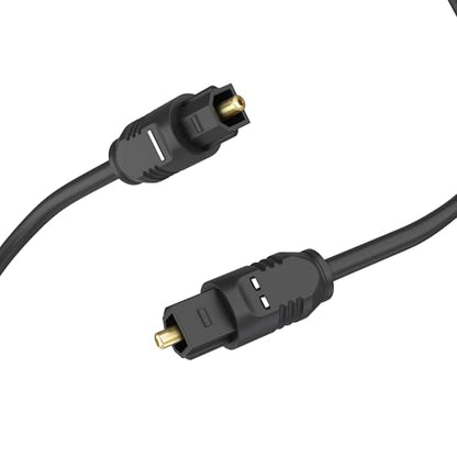 Cmple - Optical Audio Cable 3ft - Slim Fiber Optic Cable Ultra-Thin Gold Plated Toslink Cable Digital S/PDIF Audio For Soundbar Av Receivers, TV Sound Bar, Game Console Slim Optical cord - size: 3FT