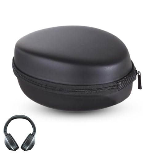Headphone Case, Hard Shell Carrying Case for Over Ear Headphones Large Travel Bag Shockproof Scratch Resistant Portable Hard Travel Case Protective Carrying Storage Bag for Folding Headsets