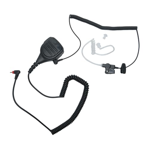 SL300 Mic with 3.5MM Police earpiece for SL7550e TLK110 SL1K Radio | Compatible with Motorola TLK100 SL3500e SL7550 SL7550e SL7580e SL7590e SL4000 SL1K SL1M