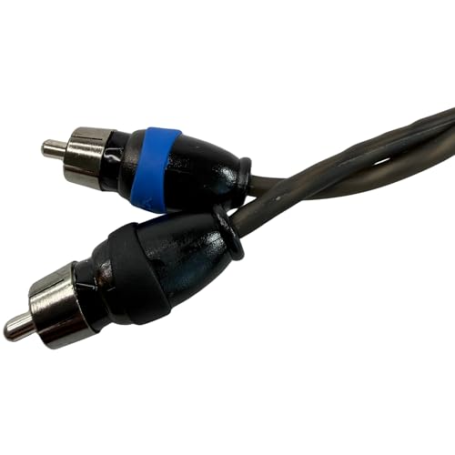 Sky High Car Audio 2 Channel Twisted 9 ft RCA Cables Coated 9' OFC - size: 9 Feet