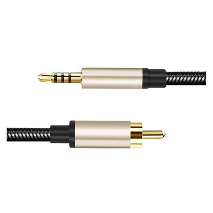 Digital Coaxial Audio Cable 3.5mm Ja-ck HiFi DTS R/CA to R/CA Male Coaxial Cable Gold-Plated Stereo HiFi Home Theater Compatible with The Amplifier(1M)
