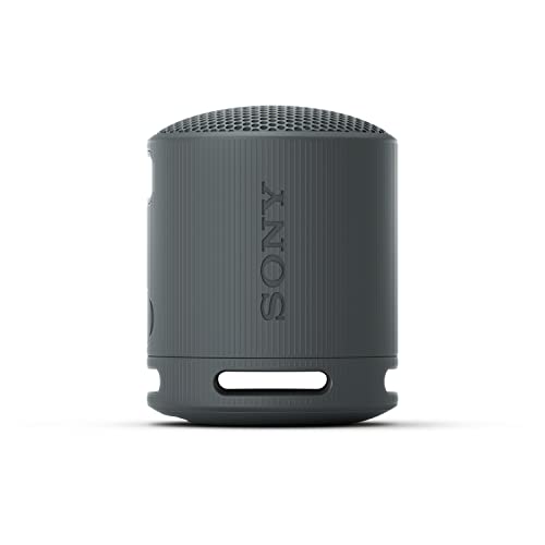 Sony SRS-XB100 Wireless Bluetooth Portable Lightweight Speaker, Black | 16 Hr Battery, Super-Compact Travel Speaker, IP67 Waterproof & Dustproof Shower Speaker, Versatile Strap, Hands-free Calling - color: Black