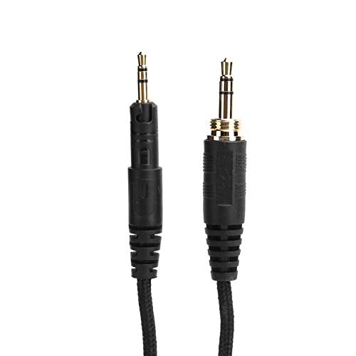 Replacement Coiled Audio Cable for ATHM50x M40x Headphones, 3.5mm Wired Aux Cord with 6.35mm Adapter, OFC Copper for Enhanced Bass & Clarity