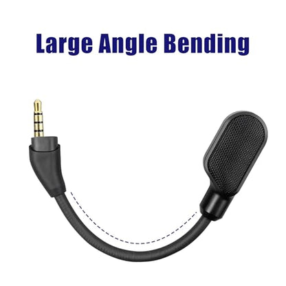 Upgraded Mic Replacement fits for HyperX Cloud III Wired/Wireless Gaming Headphone, Detachable Noise Cancellation Backup Microphone for Crystal Gaming Voice Chat