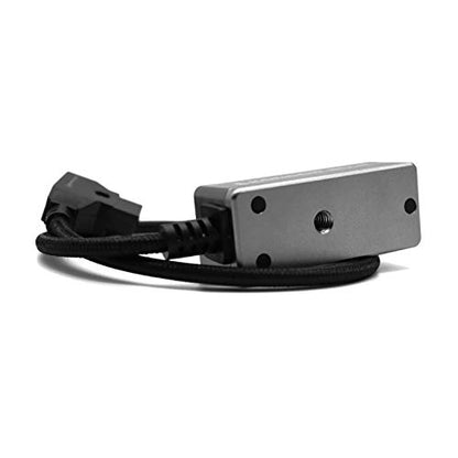 KONDOR BLUE | 12V D-Tap Power Hub Splitter with Voltmeter, 4 Way | 1/4-20 Threads, ARRI Anti Twist Locating Points, Multi Hole Mounting, Power Distribution for Camera Rigs | Gray - color: Space Gray