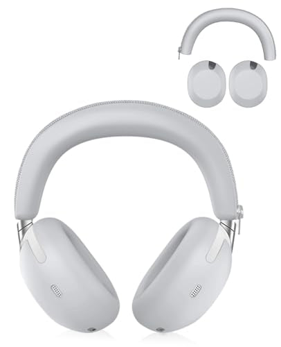 2-in-1 Silicone Protective Cover Set for Sony 1000X THE COLLEXION Headphones, Sweatproof Headband Cover + Integrated Ear Cups Protector (Ear Pads & Shell), Full Coverage(Gray) - color: Gray