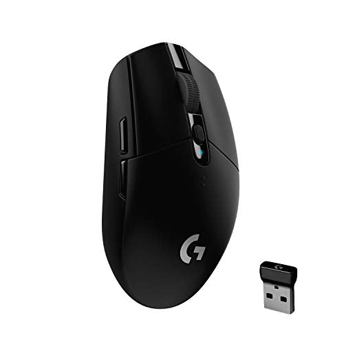 Logitech G335 Wired Gaming Headset, with Flip to Mute Microphone, 3.5mm Audio Jack, Memory Foam Earpads – Black & 05 Lightspeed Wireless Gaming Mouse, Hero 12K Sensor, 12,000 DPI, Lightweight - Black